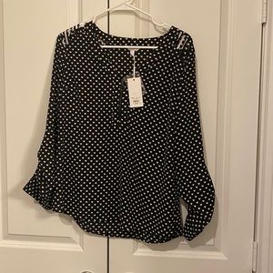 Candies Heart Blouse with Shoulder Details